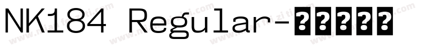 NK184 Regular字体转换